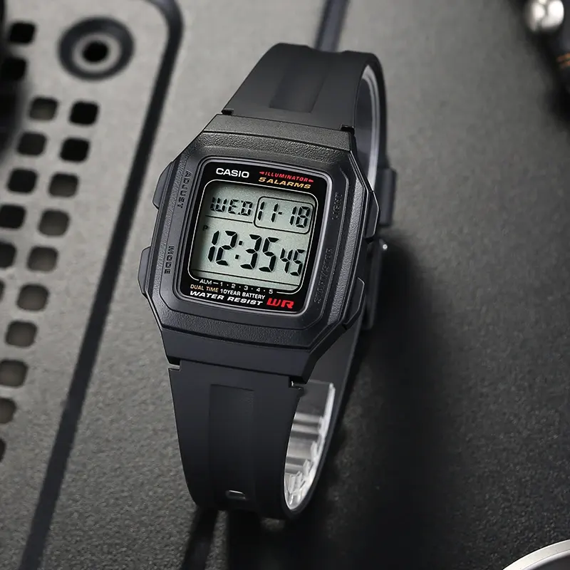 Casio F-201WA-1ADF Digital Grey Dial Men's Watch
